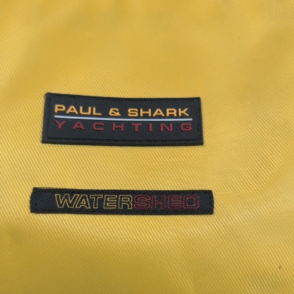 Paul & Shark Yellow and Blue Toiletry Bag with Textured Fabric